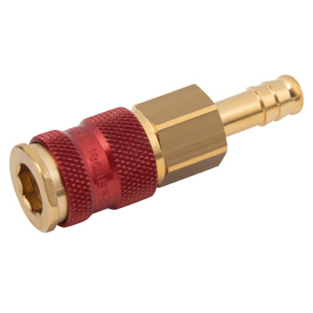 1/4\" OD HOSETAIL COUPLING RED SLEEVE