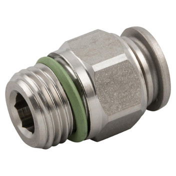 08MM OD X 1/4\" BSPP MALE STUD 316 ST/ST