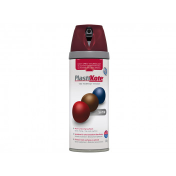 PlastiKote Twist & Spray Satin Wine Red 400ml