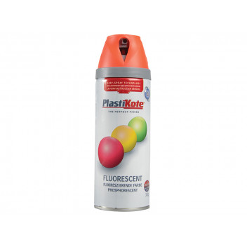 PlastiKote Twist & Spray Fluorescent Orange 400ml