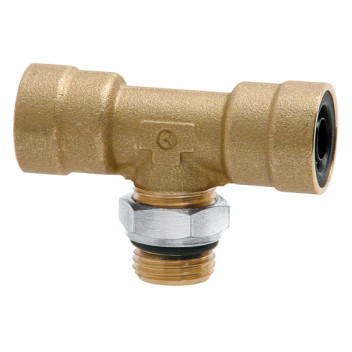 M22 x 1.5 Metric Male x 10mm OD Tee Adaptor