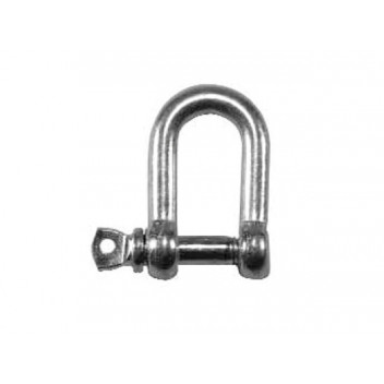 Faithfull D-Shackle Zinc Plated 6mm (Pack 4)