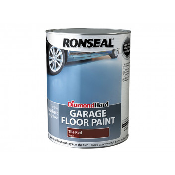 Ronseal Diamond Hard Garage Floor Paint Tile Red 5 litre
