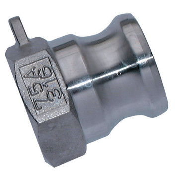 CAMLOCK 2.1/2\"BSPP FEM PLUG TYPE A STAINLESS
