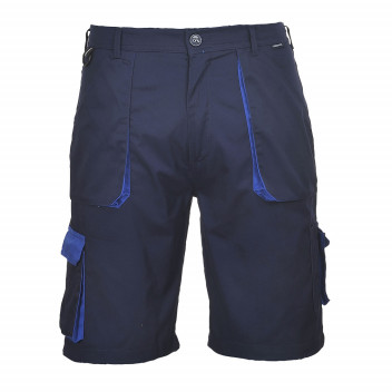 TX14 Portwest Texo Contrast Shorts Navy Small