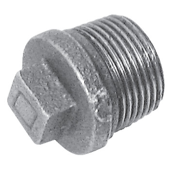 2\" BSPT MALE BEADED SOLID PLUG GALVANISED