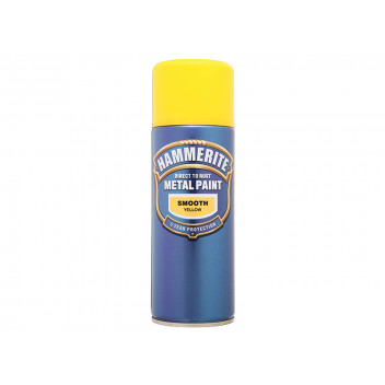 Hammerite Direct to Rust Smooth Finish Aerosol Yellow 400ml