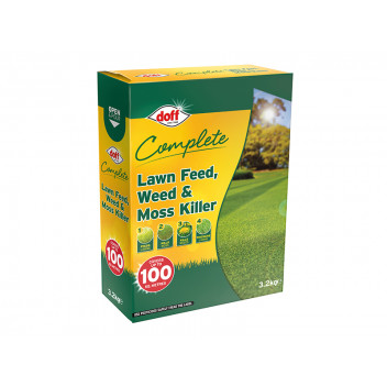 DOFF Complete Lawn Feed, Weed & Moss Killer 3.2kg