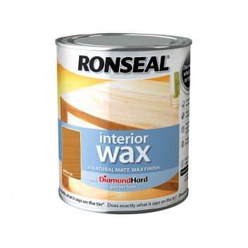 Ronseal Interior Wax Medium Oak 750ml