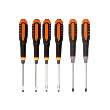 Bahco ERGO Through Blade Screwdriver Set, 6 Piece SL/PZ