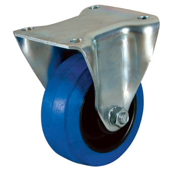 150MM FIXED CASTOR FTG ELASTIC RUBBER