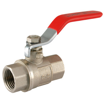 3/8\" BSPP Brass Ball Valve Lever Handle Red Handle