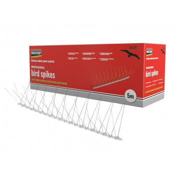 Pest-Stop (Pelsis Group) Professional Bird Spikes 50cm Metal Strips (Pack 10)