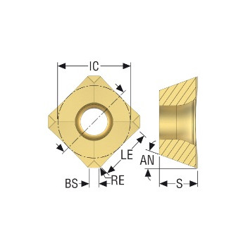 SEMX09T3AFTN-M08 Grade F40M Carbide Insert Seco No.00039966
