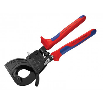 Knipex Cable Shears Ratchet Action Multi-Component Grip 250mm (10in)