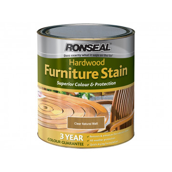 Ronseal Ultimate Protection Hardwood Garden Furniture Stain Natural Matt 750ml