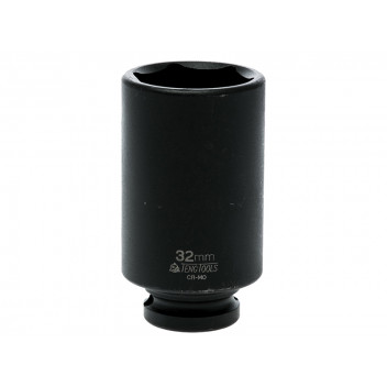 Teng Deep Impact Socket Hexagon 6-Point 1/2in Drive 32mm