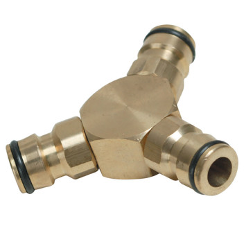 BRASS 3 WAY CONNECTOR