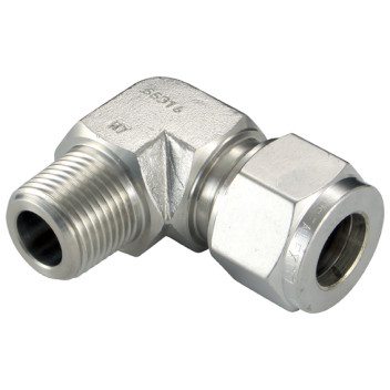 1/4\" NPT x 10mm Outside Diameter Elbow