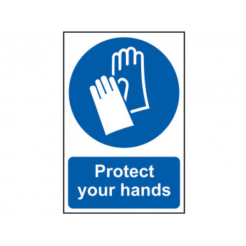 Scan Protect Your Hands - PVC 200 x 300mm