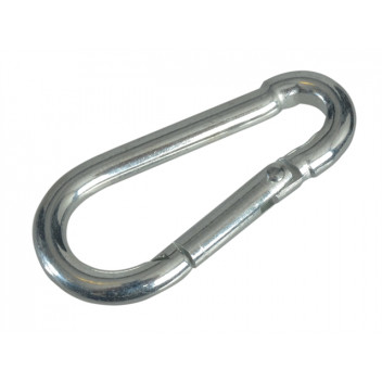 Faithfull Fire Brigade Snap Hook 4mm Zinc Plated (Pack 4)