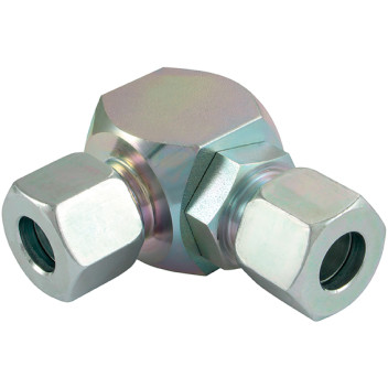 18MM OD SW ELBOW BANJO COUPLER STEEL (L)