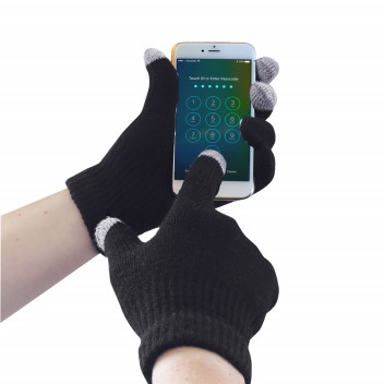 GL16 Touchscreen Knit Glove Black SM