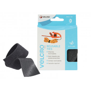 VELCRO Brand VELCRO Brand ONE-WRAP Reusable Ties 30mm x 5m Black