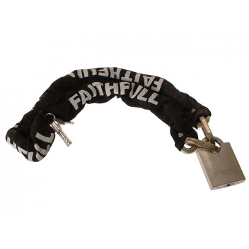 Faithfull Padlock & Chain 1m x 9.5mm