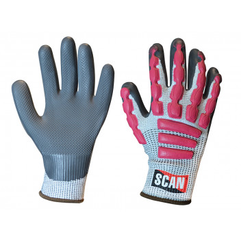 Scan Anti-Impact Latex Cut 5 Gloves - XL (Size 10)