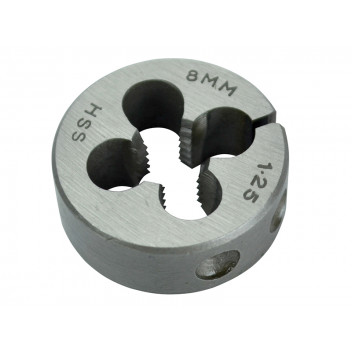 Faithfull HSS Straight Flute Split Die M8 x 1.25, 1in OD