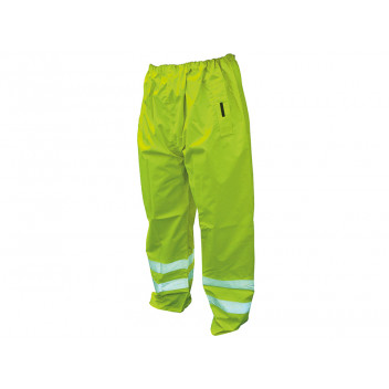 Scan Hi-Vis Yellow Motorway Trousers - L (40in)