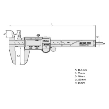 0-150mm (0-6\")  Mitutoyo Digital Caliper ref: 500-196-30