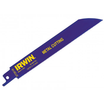 IRWIN 614R 150mm Bi-Metal Sabre Saw Blades Metal Pack of 25