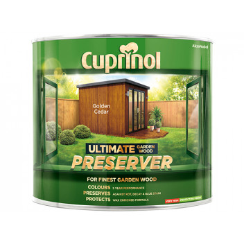 Cuprinol Ultimate Garden Wood Preserver Golden Cedar 1 litre