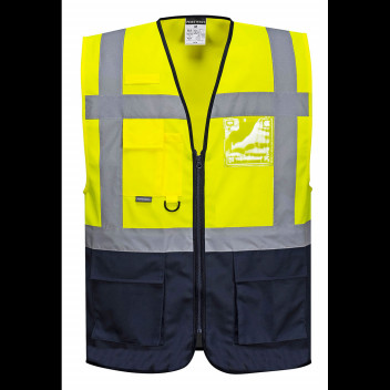 C476 Warsaw Executive Vest Yellow/Navy Small