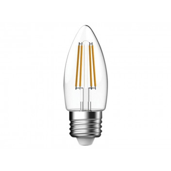 Energizer LED ES (E27) Candle Filament Non-Dimmable Bulb, Warm White 470 lm 4W