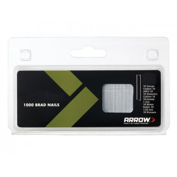 Arrow BN1832 Brad Nails 50mm 18g Pack 1000