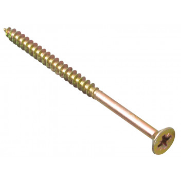 ForgeFix Multi-Purpose Pozi Compatible Screw CSK ST ZYP 5.0 x 80mm Box 100
