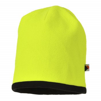 HA14 Reversible Hi-Vis Beanie Hat Yellow/Black