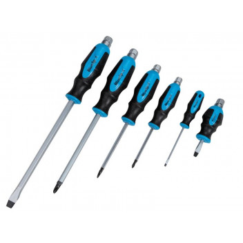 BlueSpot Tools Hex Bolster Screwdriver Set, 6 Piece SL/PH