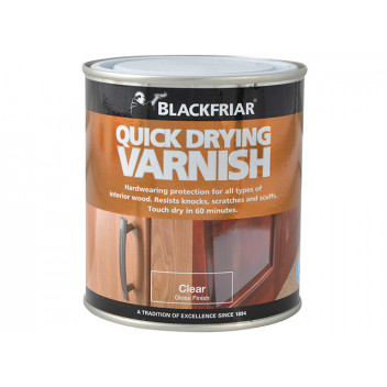 Blackfriar Quick Drying Duratough Interior Varnish Clear Gloss 500ml