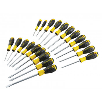 Stanley Tools 0-60-213 Essential Screwdriver Set, 20 Piece SL/PH/PZ/TX