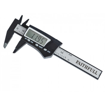 Faithfull Mini Digital Caliper 75mm Capacity