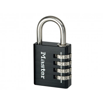 Master Lock Black Finish 40mm 4-Digit Combination Padlock