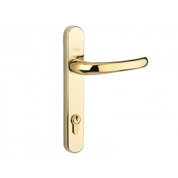 Yale Locks Retro Door Handle PVCu Polished PVD Gold Finish