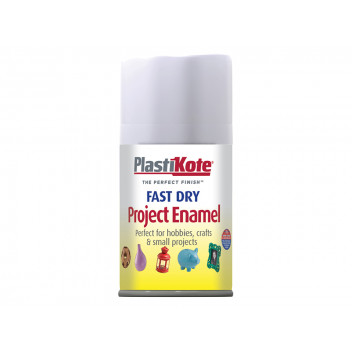 PlastiKote Fast Dry Enamel Aerosol Matt White 100ml