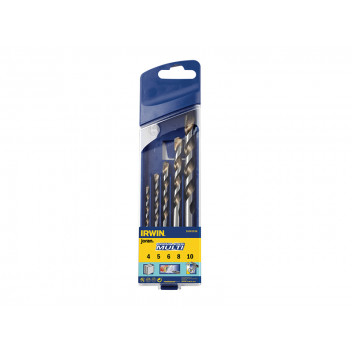 IRWIN Cordless Multi-Purpose Drill Bit Set 5 Piece 4-10mm