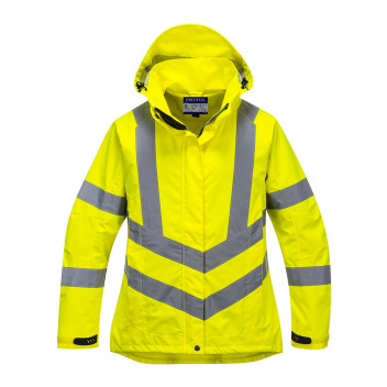 LW70 Ladies Hi-Vis Breathable Jacket Yellow Large