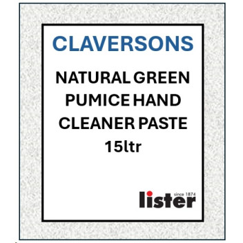 CLAVERSONS Natural Green Pumice Hand Cleaner Paste 15 Litre Bucket